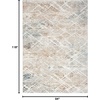 image:imageNourison Home Glam Grey Multicolor 710 x 910 Area Rug  Easy Clean Non Shedding Bed Room Living Room Dining Room Kitchen 8 x 10Grey Multicolor