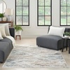image:imageNourison Home Glam Grey Multicolor 710 x 910 Area Rug  Easy Clean Non Shedding Bed Room Living Room Dining Room Kitchen 8 x 10Grey Multicolor