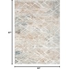 image:imageNourison Home Glam Grey Multicolor 710 x 910 Area Rug  Easy Clean Non Shedding Bed Room Living Room Dining Room Kitchen 8 x 10Grey Multicolor