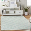 image:imageNourison Home Jubilant Grey 6 x 9 Area Rug  Easy Clean Non Shedding Bed Room Living Room Dining Room Kitchen 6 x 9Green
