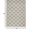 image:imageNourison Home Jubilant Grey 6 x 9 Area Rug  Easy Clean Non Shedding Bed Room Living Room Dining Room Kitchen 6 x 9Grey