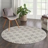 image:imageNourison Home Jubilant Grey 6 x 9 Area Rug  Easy Clean Non Shedding Bed Room Living Room Dining Room Kitchen 6 x 9Grey