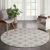image:imageNourison Home Jubilant Grey 6 x 9 Area Rug  Easy Clean Non Shedding Bed Room Living Room Dining Room Kitchen 6 x 9Grey