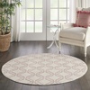 image:imageNourison Home Jubilant Grey 6 x 9 Area Rug  Easy Clean Non Shedding Bed Room Living Room Dining Room Kitchen 6 x 9IvoryPink