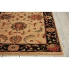 image:imageNourison Home Living Treasures Persian IvoryBlack 36 x 56 AreaRug EasyCleaning Non Shedding Bed Room Living Room Dining Room Kitchen 4x6