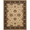 image:imageNourison Home Living Treasures Persian IvoryBlack 76 x 96 AreaRug EasyCleaning Non Shedding Bed Room Living Room Dining Room Kitchen 8x10