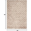 image:imageNourison Home Modern Deco Modern Taupe 53 x 74 AreaRug EasyCleaning Non Shedding Bed Room Living Room Dining Room Kitchen 5x7Taupe