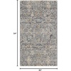 image:imageNourison Home Nyle Charcoal 23 x 10 Area Rug  Easy Clean Non Shedding Bed Room Living Room Dining Room Kitchen 10 RunnerCharcoal