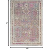 image:imageNourison Home Passion Grey Multicolor 9 x 12 Area Rug  Easy Clean Non Shedding Bed Room Living Room Dining Room Kitchen 9 x 12GreyMulti