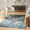 image:imageNourison Home Ambiance Blue Silver 311 x 511 Area Rug Easy Clean Non Shedding Bed Room Living Room Dining Room Kitchen 4 x 6Blue Silver