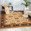 image:imageNourison Home Living Treasures Persian IvoryBlack 76 x 96 AreaRug EasyCleaning Non Shedding Bed Room Living Room Dining Room Kitchen 8x10