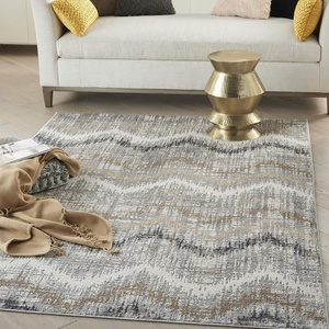 image:imageNourison Home Elation Ivory Multicolor 53 x 73 Area Rug  Easy Clean Non Shedding Bed Room Living Room Dining Room Kitchen 5 x 7Grey Ivory