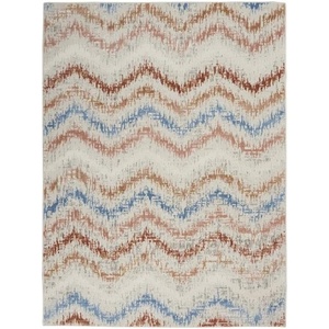 image:imageNourison Home Elation Ivory Multicolor 53 x 73 Area Rug  Easy Clean Non Shedding Bed Room Living Room Dining Room Kitchen 5 x 7Ivory Multicolor