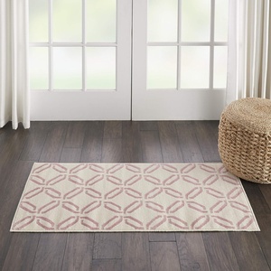 image:imageNourison Home Jubilant Grey 6 x 9 Area Rug  Easy Clean Non Shedding Bed Room Living Room Dining Room Kitchen 6 x 9IvoryPink