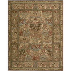 image:imageNourison Home Living Treasures Persian Multicolor 76 x 96 AreaRug EasyCleaning Non Shedding Bed Room Living Room Dining Room Kitchen 8x10Multi Color