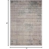 image:imageNourison Home Graphic Illusions Ivory 23 x 39 Area Rug  Easy Clean Non Shedding Bed Room Living Room Dining Room Kitchen 2 x 4Grey