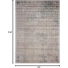 image:imageNourison Home Graphic Illusions Ivory 23 x 39 Area Rug  Easy Clean Non Shedding Bed Room Living Room Dining Room Kitchen 2 x 4Grey