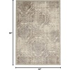 image:imageNourison Home Graphic Illusions Ivory 23 x 39 Area Rug  Easy Clean Non Shedding Bed Room Living Room Dining Room Kitchen 2 x 4Ivory