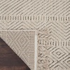 image:imageNourison Home Paxton Geometric Taupe 22 x 45 AreaRug EasyCleaning Non Shedding Bed Room Living Room Dining Room Kitchen 2x4Taupe