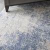 image:imageNourison Home Sleek Textures Modern IvoryGrey 53 x 73 Area Rug Easy Cleaning Non Shedding Bed Room Living Room Dining Room Kitchen 5x7Ivory Blue