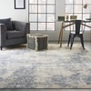 image:imageNourison Home Sleek Textures Modern IvoryGrey 53 x 73 Area Rug Easy Cleaning Non Shedding Bed Room Living Room Dining Room Kitchen 5x7Ivory Blue