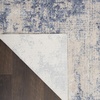 image:imageNourison Home Sleek Textures Modern IvoryGrey 53 x 73 Area Rug Easy Cleaning Non Shedding Bed Room Living Room Dining Room Kitchen 5x7Ivory Blue