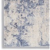image:imageNourison Home Sleek Textures Modern IvoryGrey 53 x 73 Area Rug Easy Cleaning Non Shedding Bed Room Living Room Dining Room Kitchen 5x7Ivory Blue