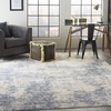 image:imageNourison Home Sleek Textures Modern IvoryGrey 53 x 73 Area Rug Easy Cleaning Non Shedding Bed Room Living Room Dining Room Kitchen 5x7Ivory Blue