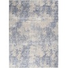 image:imageNourison Home Sleek Textures Modern IvoryGrey 53 x 73 Area Rug Easy Cleaning Non Shedding Bed Room Living Room Dining Room Kitchen 5x7Ivory Blue
