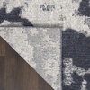 image:imageNourison Home Textured Contemporary Abstract IvoryGrey 710 x 910 Area Rug Easy Cleaning Non Shedding Bed Room Living Room Dining Room Kitchen 8x10BlueGrey