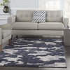 image:imageNourison Home Textured Contemporary Abstract IvoryGrey 710 x 910 Area Rug Easy Cleaning Non Shedding Bed Room Living Room Dining Room Kitchen 8x10BlueGrey