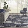 image:imageNourison Home Textured Contemporary Abstract IvoryGrey 710 x 910 Area Rug Easy Cleaning Non Shedding Bed Room Living Room Dining Room Kitchen 8x10BlueGrey