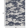 image:imageNourison Home Textured Contemporary Abstract IvoryGrey 710 x 910 Area Rug Easy Cleaning Non Shedding Bed Room Living Room Dining Room Kitchen 8x10BlueGrey