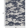 image:imageNourison Home Textured Contemporary Abstract IvoryGrey 710 x 910 Area Rug Easy Cleaning Non Shedding Bed Room Living Room Dining Room Kitchen 8x10BlueGrey