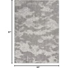 image:imageNourison Home Textured Contemporary Abstract IvoryGrey 710 x 910 Area Rug Easy Cleaning Non Shedding Bed Room Living Room Dining Room Kitchen 8x10GreyIvory