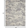 image:imageNourison Home Textured Contemporary Abstract IvoryGrey 710 x 910 Area Rug Easy Cleaning Non Shedding Bed Room Living Room Dining Room Kitchen 8x10IvoryGrey