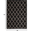 image:imageNourison Home Tranquility Transitional Latte 39 x 59 Area Rug Easy Cleaning Non Shedding Bed Room Living Room Dining Room Kitchen 4x6Black