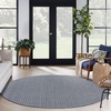 image:imageNourison Home Tulum Denim 8 x Round Area Rug  Easy Clean Non Shedding Bed Room Living Room Dining Room Kitchen 8 x Round