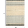 image:imageNourison Home Tundra Contemporary Haven 79 x 1010 Area Rug Neutral Washproof Non Shedding Bedroom Living Room Dining Room KitchenHaven