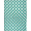 image:imageNourison Home amp Garden IndoorOutdoor Aqua 79 x 1010 AreaRug EasyCleaning Non Shedding Bed Room Living Room Dining Room Kitchen 8x11Aqua