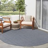 image:imageNourison Home Tulum Denim 8 x Round Area Rug  Easy Clean Non Shedding Bed Room Living Room Dining Room Kitchen 8 x Round