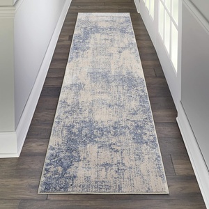 image:imageNourison Home Sleek Textures Modern IvoryGrey 53 x 73 Area Rug Easy Cleaning Non Shedding Bed Room Living Room Dining Room Kitchen 5x7Ivory Blue