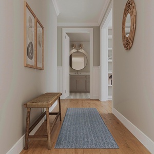 image:imageNourison Home Tulum Denim 22 x 10 Area Rug  Easy Clean Non Shedding Bed Room Living Room Dining Room Kitchen 10 Runner