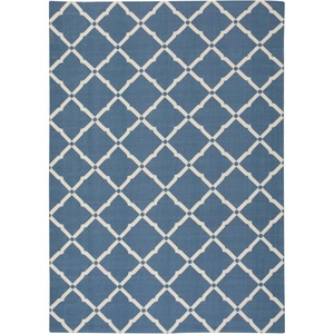 image:imageNourison Home amp Garden IndoorOutdoor Aqua 79 x 1010 AreaRug EasyCleaning Non Shedding Bed Room Living Room Dining Room Kitchen 8x11Navy