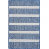 image:imageNourison Home Positano Navy Ivory 2 x 3 Area Rug  Easy Clean Non Shedding Bed Room Living Room Dining Room Kitchen 2 x 3