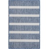 image:imageNourison Home Positano Terracotta Ivory 3 x 5 Area Rug  Easy Clean Non Shedding Bed Room Living Room Dining Room Kitchen 3 x 5Navy Ivory