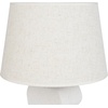 image:imageNourison Home 21 OffWhite Abstract Column Ceramic Table Lamp for Bedroom Living Room Console Entryway