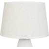 image:imageNourison Home 21 OffWhite Abstract Face Ceramic Table Lamp for Bedroom Living Room Console Entryway