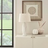 image:imageNourison Home 21 OffWhite Abstract Face Ceramic Table Lamp for Bedroom Living Room Console Entryway
