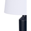 image:imageNourison Home 22 Blue amp White Striped Ceramic Cylinder Table Lamp for Bedroom Living Room Console EntrywayDARK BLUE